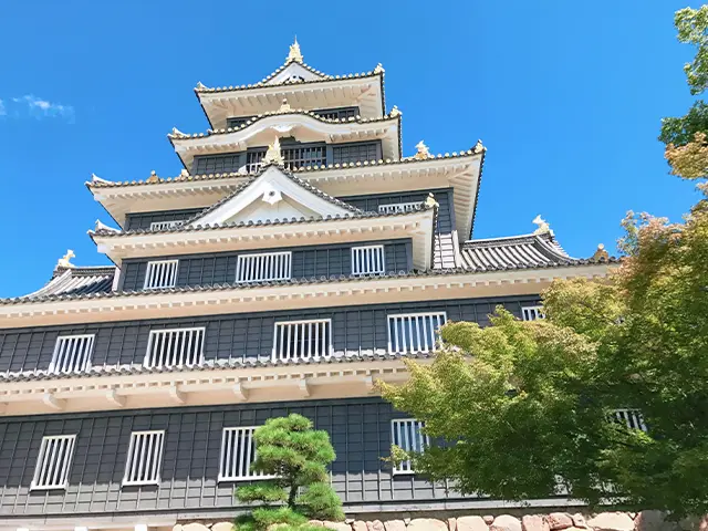 明治期頃 古写真 コレクション 「岡山後楽園真景」 ワイド判写真 ◇岡山城 風景 貴重資料 珍品